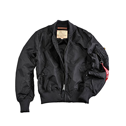 Alpha Industries Herren MA-1 TT Bomberjacke, Black, 5 XL von ALPHA INDUSTRIES