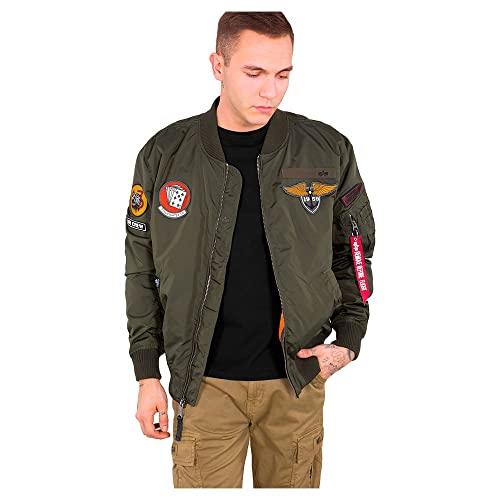 ALPHA INDUSTRIES Herren MA-1 TT Patch SF, Vert Foncã, 3XL von ALPHA INDUSTRIES