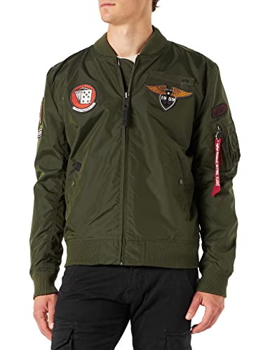 ALPHA INDUSTRIES Herren MA-1 TT Patch SF, Vert Foncã, L von ALPHA INDUSTRIES