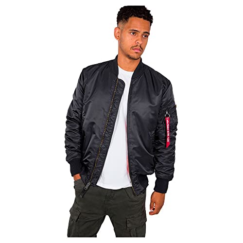 Alpha Industries Herren MA-1 VF 59 Long Bomberjacke, Iron Grey, M von ALPHA INDUSTRIES