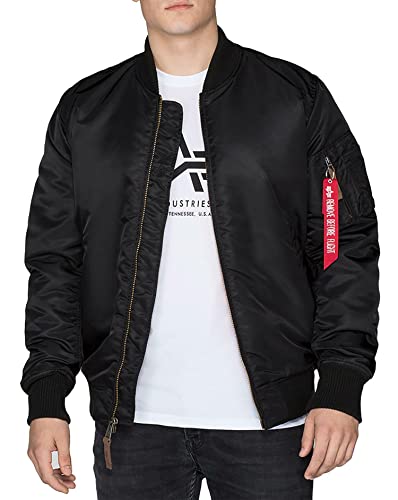 Alpha Industries Herren MA-1 VF 59 Long Bomberjacke, Black, 3 XL von ALPHA INDUSTRIES