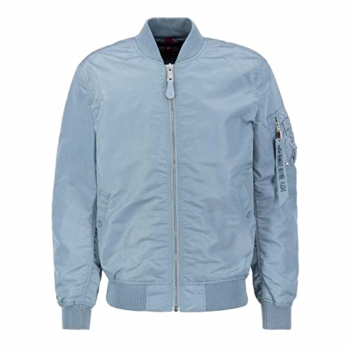 ALPHA INDUSTRIES Herren MA-1 VF LW Bomberjacke, Greyblue, L von ALPHA INDUSTRIES