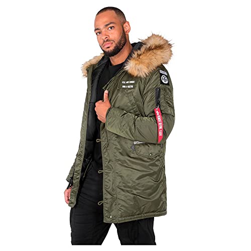 Alpha Industries Herren N3B Airborne Jacke, Dark Green, M von ALPHA INDUSTRIES