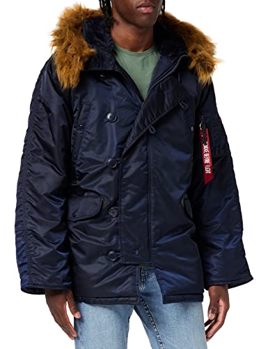 Alpha Industries Herren N3B Winterjacke Parkas, Blau (rep.Blue 07), Small von ALPHA INDUSTRIES