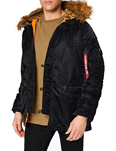 Alpha Industries Herren N3B VF 59 Winterjacke für Damen Jacke, Schwarz (Black 03), XX-Large von ALPHA INDUSTRIES