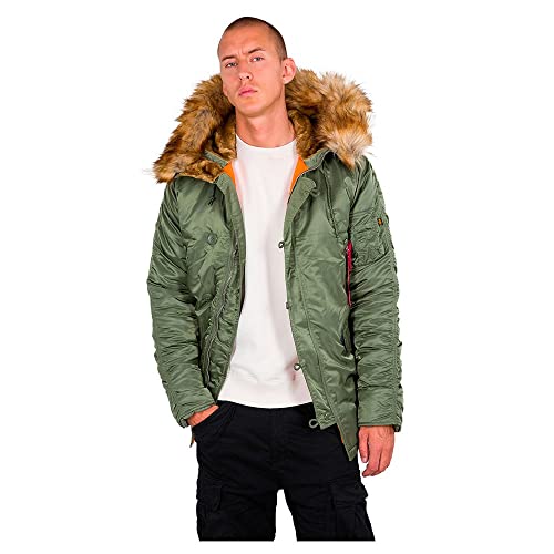 Alpha Industries Herren N3B VF 59 Winterjacke für Damen Mantel, Sage-Green, Medium von ALPHA INDUSTRIES