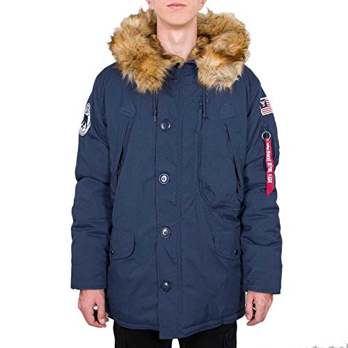 Alpha Industries Herren Polar Jacket Winterjacke, New Navy, M von ALPHA INDUSTRIES