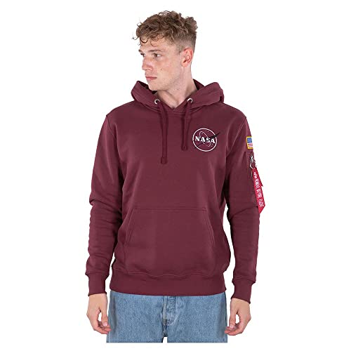 ALPHA INDUSTRIES Herren Space Shuttle Hoody Kapuzensweat Kapuzenpullover, Burgundy, L ALPHA INDUSTRIES Herren Space Shuttle Hoody Kapuzensweat Kapuzenpullover, Burgundy, L von ALPHA INDUSTRIES