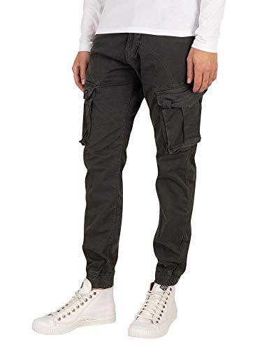 Alpha Industries Herren Spy Pant Freizeithose, Greyblack, 36 von ALPHA INDUSTRIES