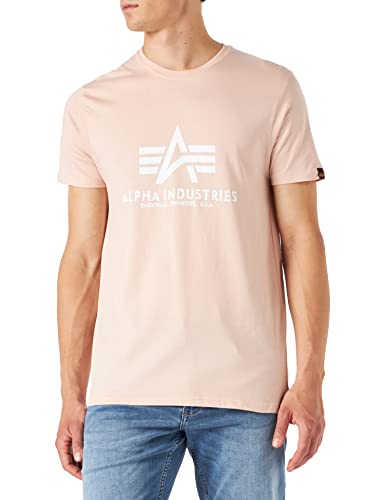 Alpha Industries Herren Basic T-Shirt, Pale Peach, XXL von ALPHA INDUSTRIES