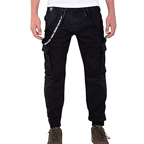 Alpha Industries Herren Utility Pant Freizeithose Hose, Black, 30 von ALPHA INDUSTRIES