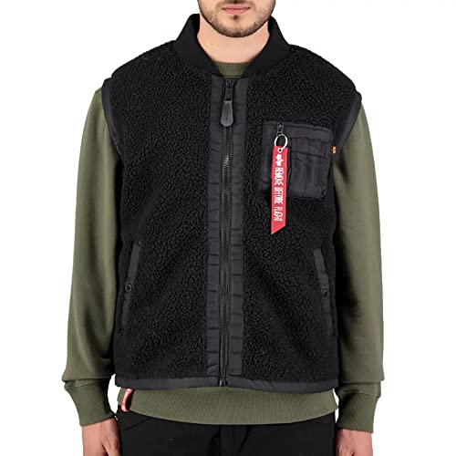 Alpha Industries Teddy Vest Weste für Herren Black von ALPHA INDUSTRIES