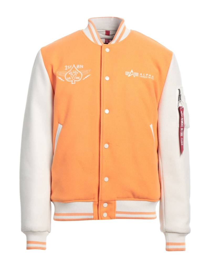 ALPHA INDUSTRIES Jacke & Anorak Herren Orange von ALPHA INDUSTRIES