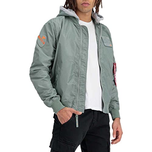 ALPHA INDUSTRIES MA-1 TT Hood Custom Bomberjacke für Herren Dusty Green ALPHA INDUSTRIES MA-1 TT Hood Custom Bomberjacke für Herren Dusty Green von ALPHA INDUSTRIES