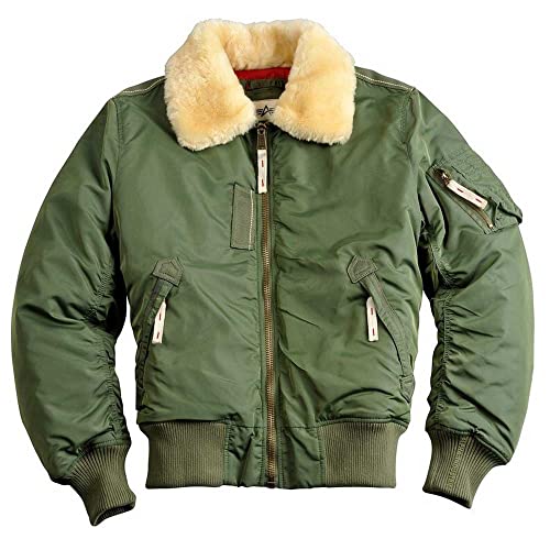Alpha Industries Herren Injector III Bomberjacke, Sage-Green, XXL von ALPHA INDUSTRIES