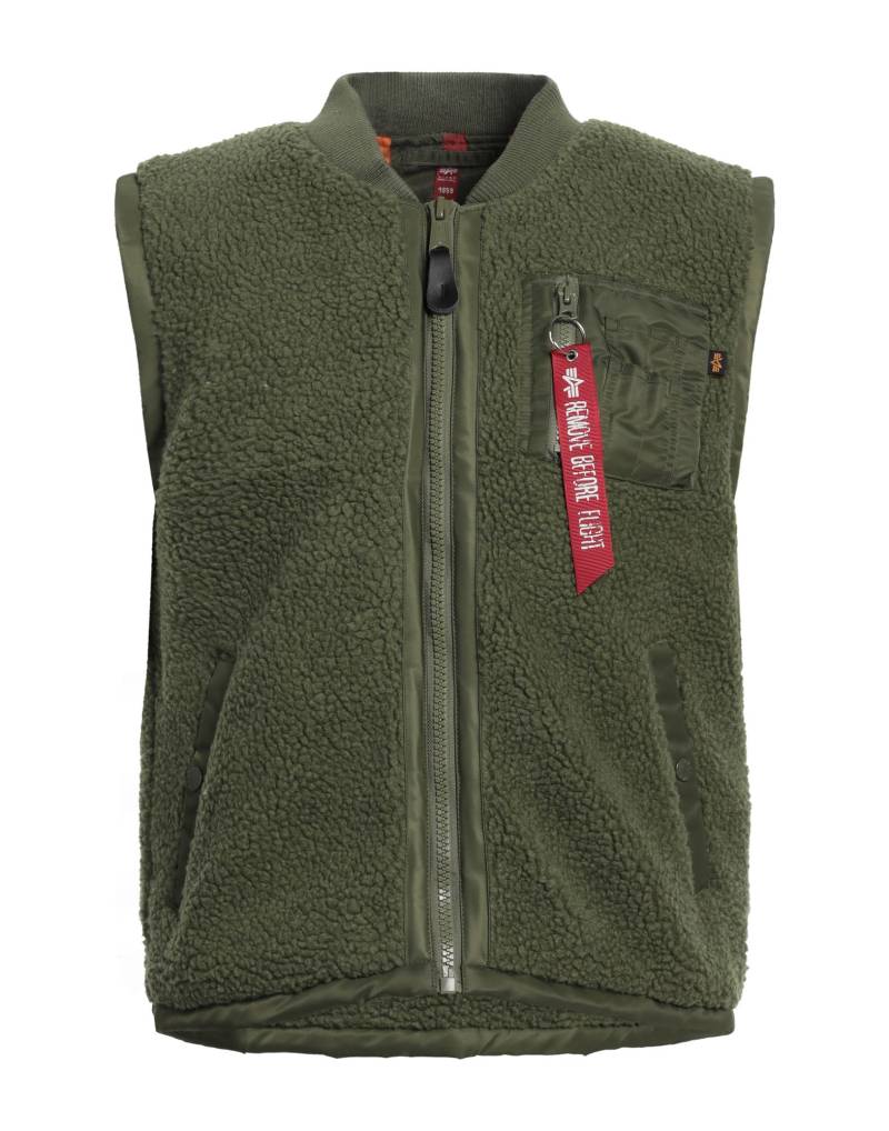 ALPHA INDUSTRIES Shearling- & Kunstfell Herren Militärgrün von ALPHA INDUSTRIES