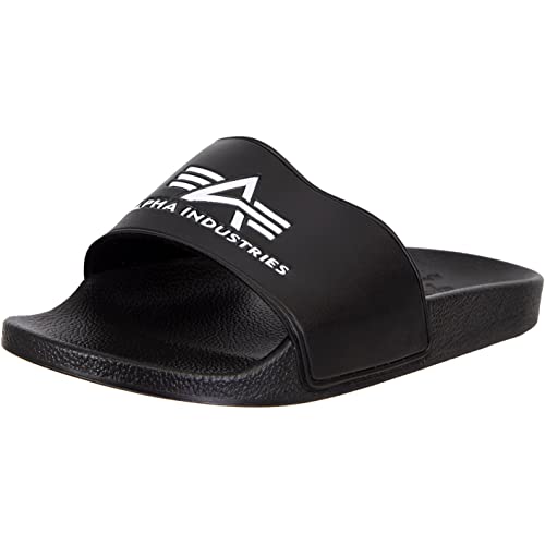 ALPHA INDUSTRIES Slides Badelatschen (black, EU Schuhgrößensystem, Erwachsene, Numerisch, M, 43) von ALPHA INDUSTRIES