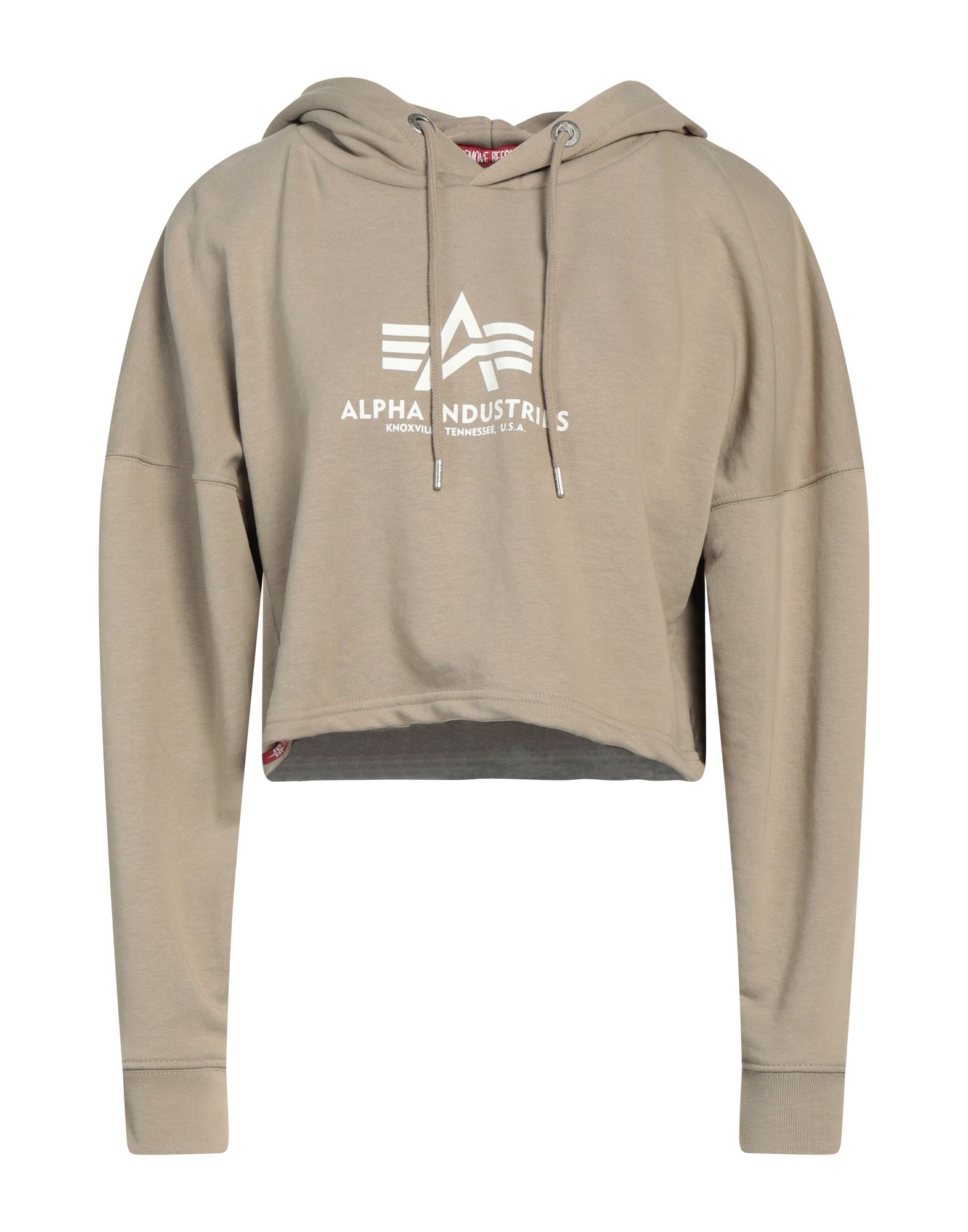 ALPHA INDUSTRIES Sweatshirt Damen Beige von ALPHA INDUSTRIES