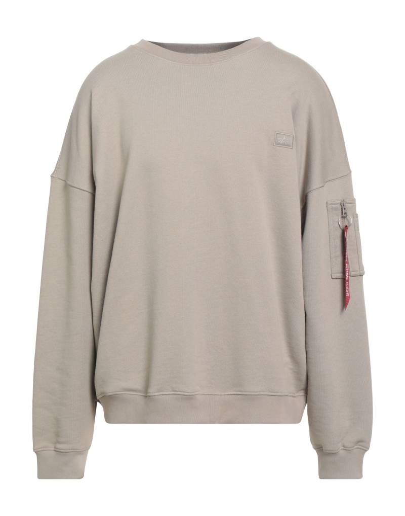 ALPHA INDUSTRIES Sweatshirt Herren Beige von ALPHA INDUSTRIES