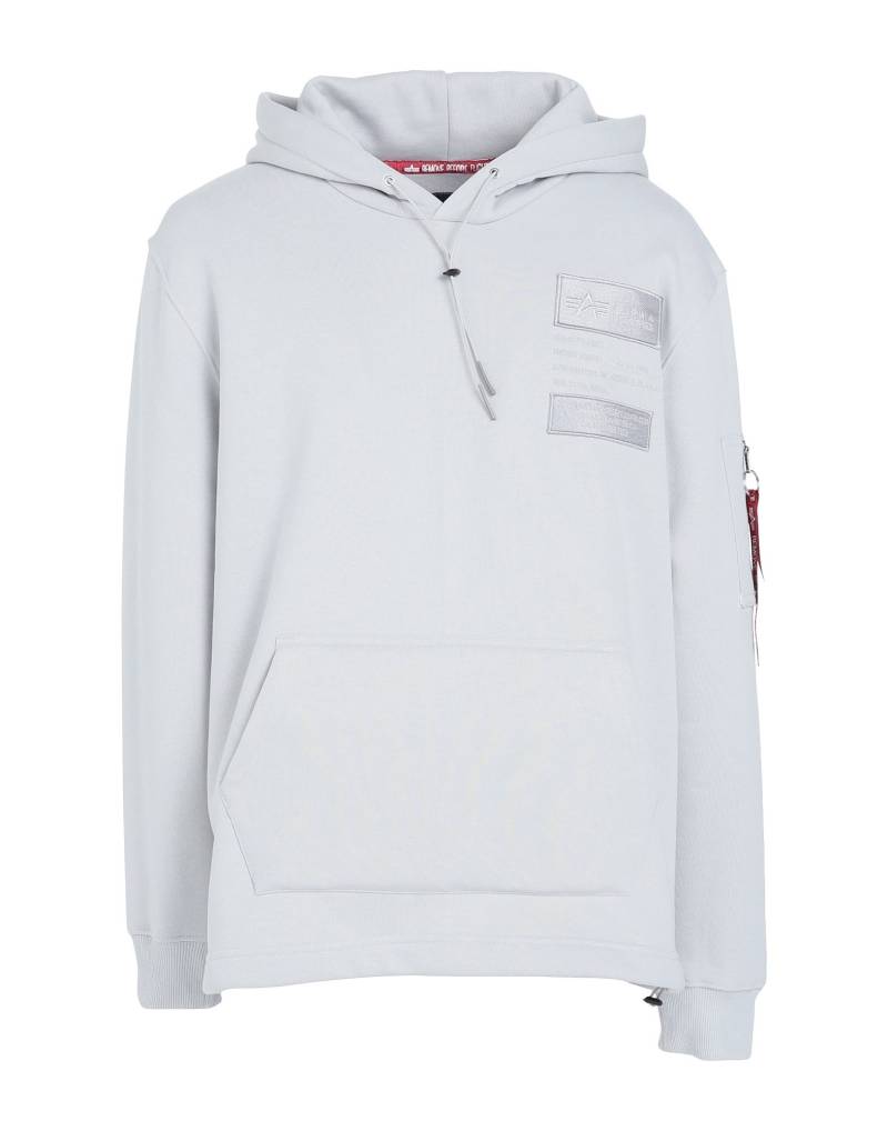 ALPHA INDUSTRIES Sweatshirt Herren Hellgrau von ALPHA INDUSTRIES