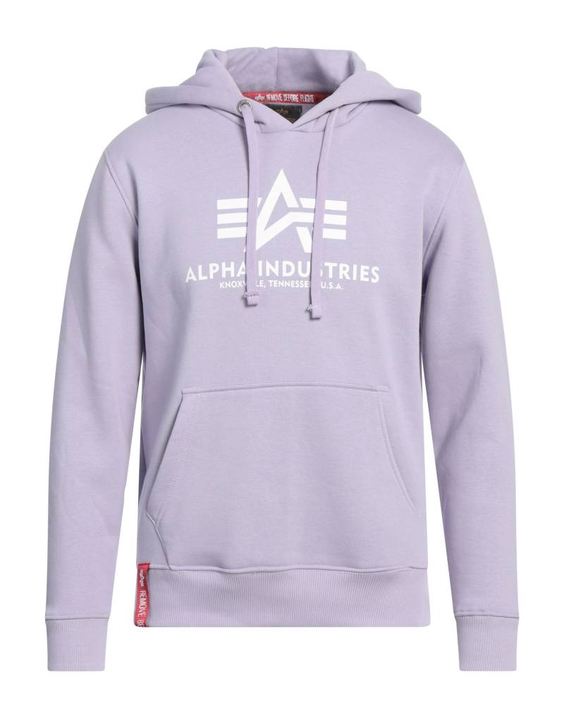 ALPHA INDUSTRIES Sweatshirt Herren Lila von ALPHA INDUSTRIES