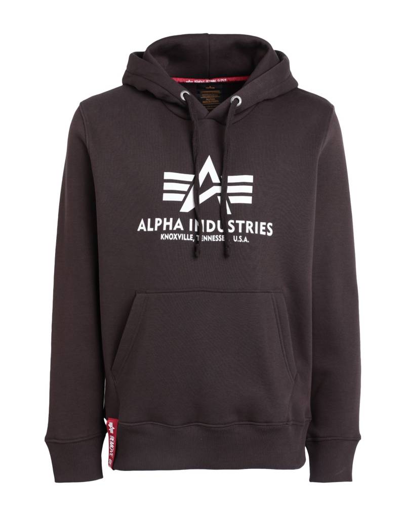 ALPHA INDUSTRIES Sweatshirt Herren Schokobraun von ALPHA INDUSTRIES