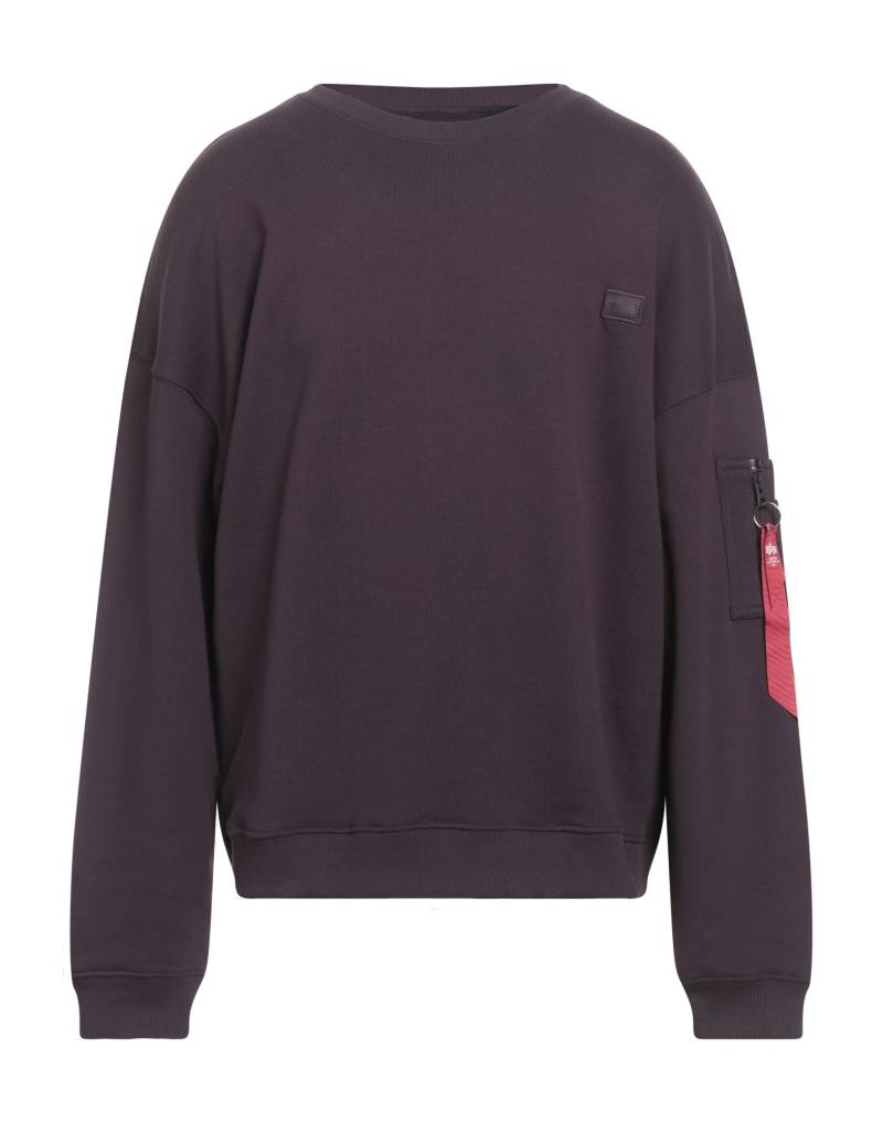 ALPHA INDUSTRIES Sweatshirt Herren Pflaume von ALPHA INDUSTRIES