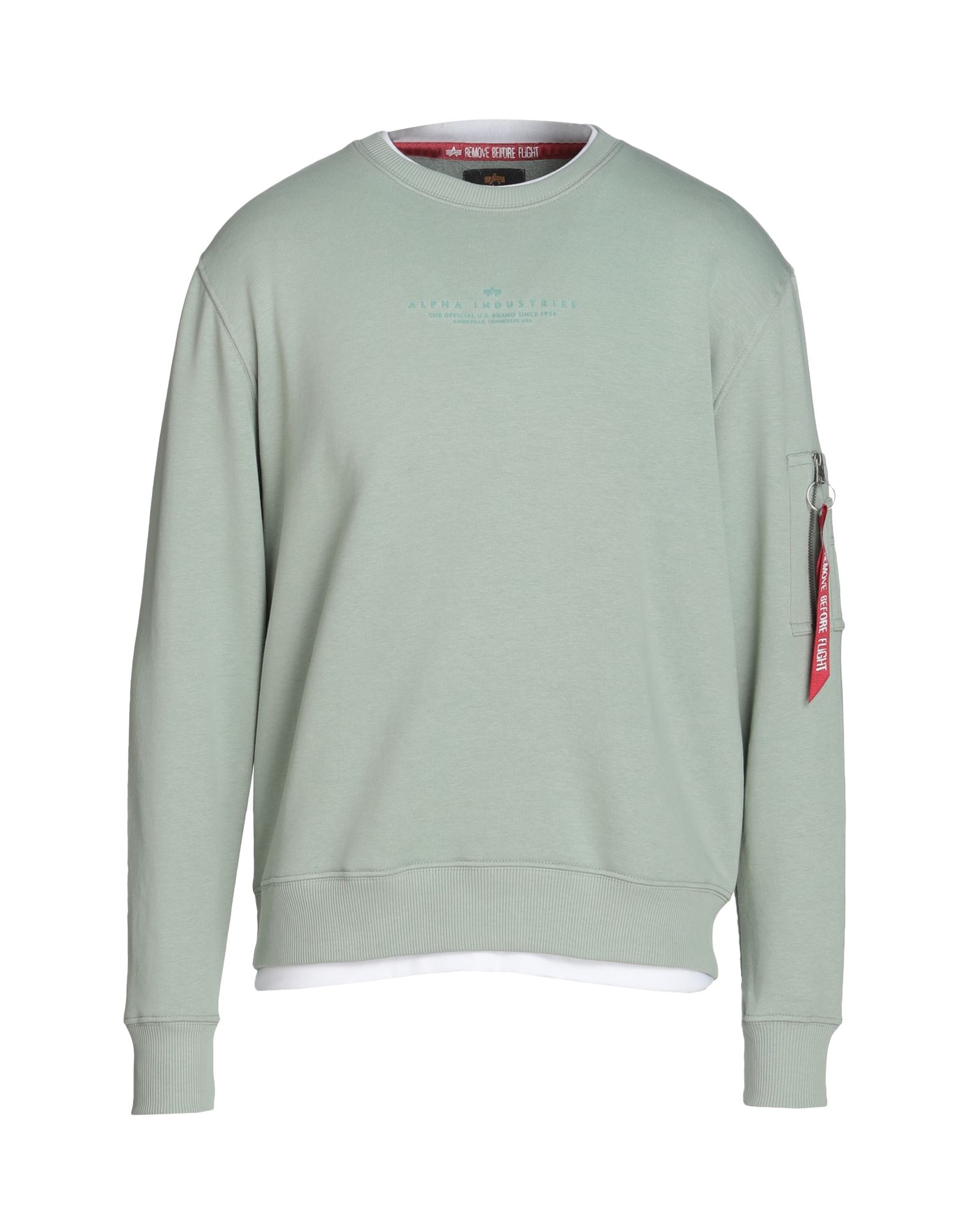 ALPHA INDUSTRIES Sweatshirt Herren Salbeigrün von ALPHA INDUSTRIES