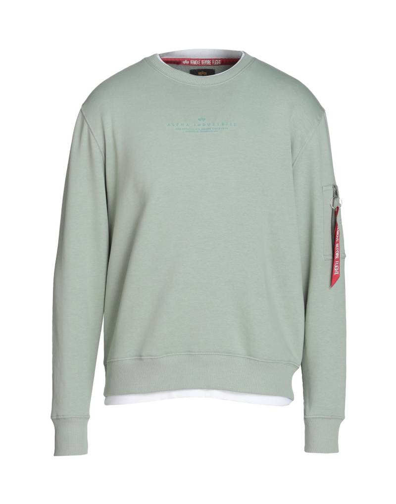 ALPHA INDUSTRIES Sweatshirt Herren Salbeigrün von ALPHA INDUSTRIES