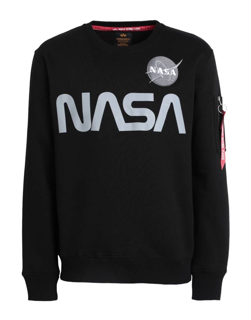 ALPHA INDUSTRIES Sweatshirt Herren Schwarz von ALPHA INDUSTRIES