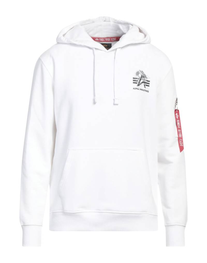 ALPHA INDUSTRIES Sweatshirt Herren Weiß von ALPHA INDUSTRIES