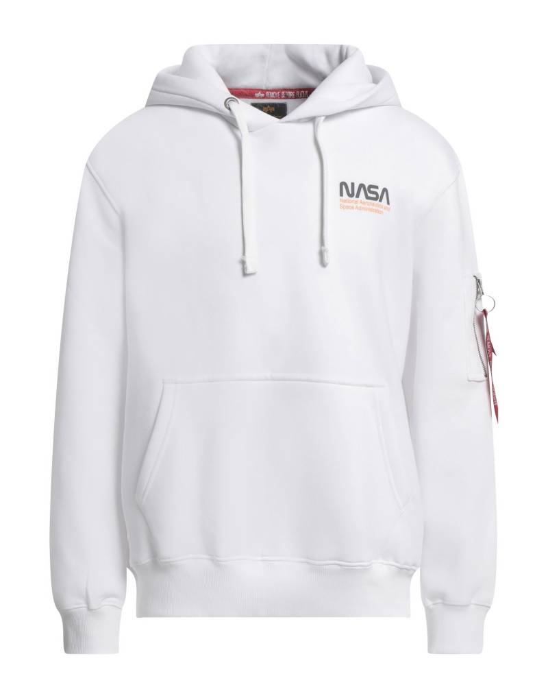 ALPHA INDUSTRIES Sweatshirt Herren Weiß von ALPHA INDUSTRIES