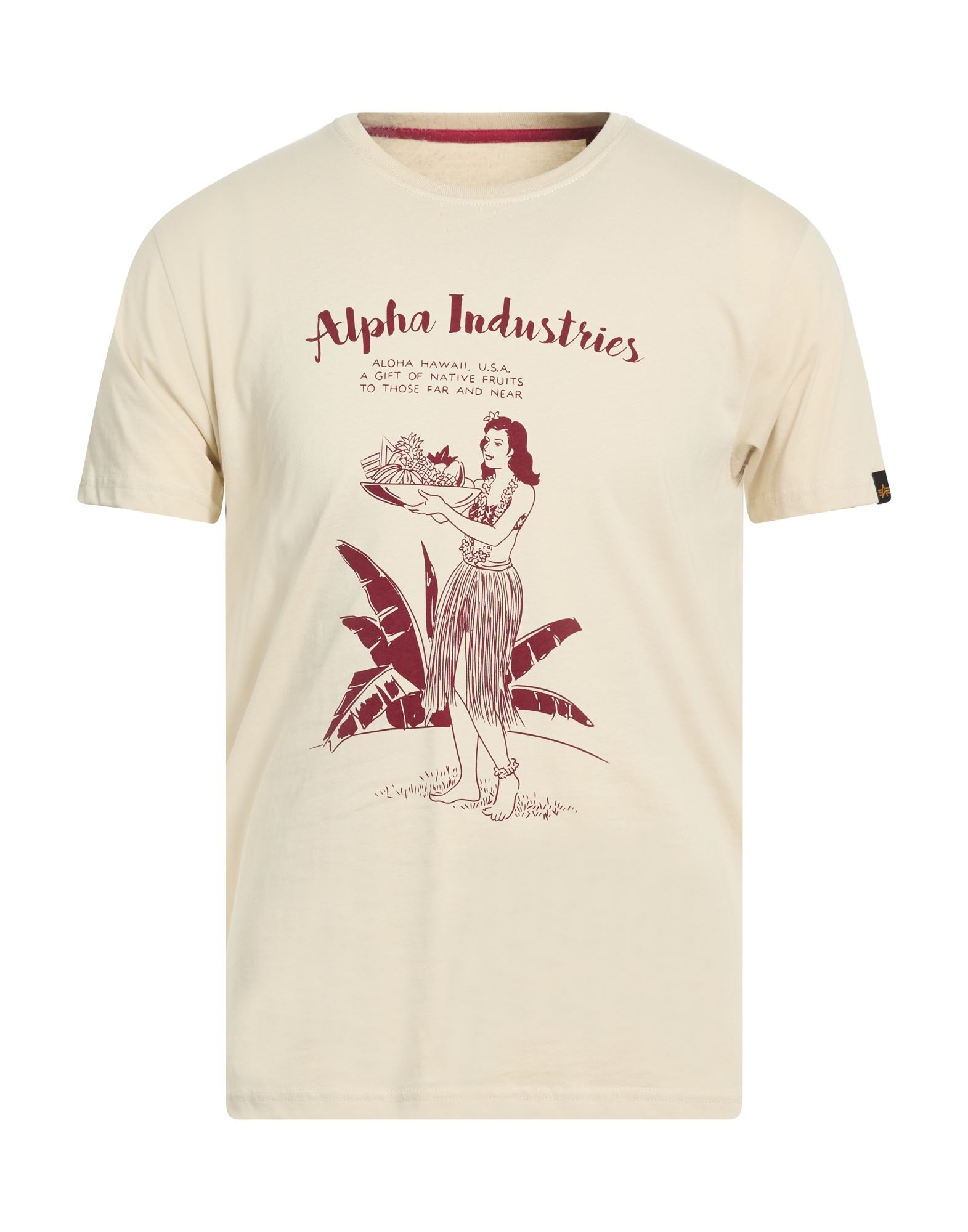 ALPHA INDUSTRIES T-shirts Herren Beige von ALPHA INDUSTRIES