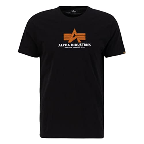 ALPHA INDUSTRIES Unisex Basic T Rubber Hose, schwarz, S von ALPHA INDUSTRIES