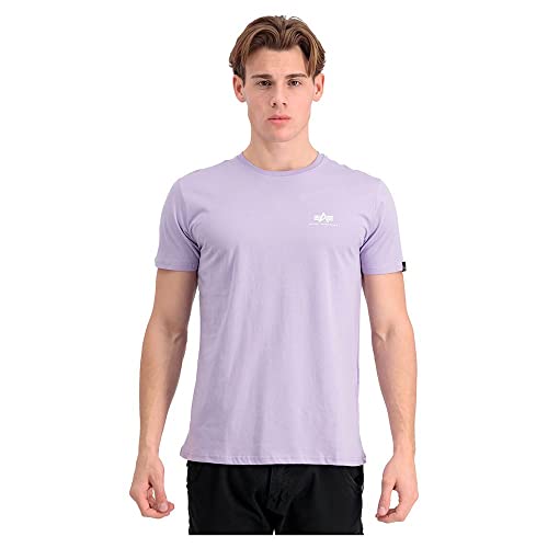 Alpha Industries Herren Basic T Small Logo T-Shirt, Pale Violet, L von ALPHA INDUSTRIES