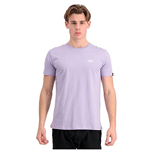 Alpha Industries Herren Basic T Small Logo T-Shirt, Pale Violet, Large von ALPHA INDUSTRIES
