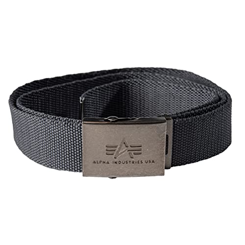 Alpha Industries Unisex Heavy Duty 4 cm Gürtel, Rep.Grey, Einheitsgröße von ALPHA INDUSTRIES