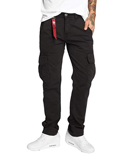 Alpha Industries Herren Agent Pant Freizeithose Hose, Black, 42 von ALPHA INDUSTRIES