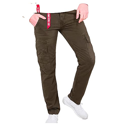 Alpha Industries Herren Agent Pant Freizeithose Hose, Black Olive, 32 von Alpha Industries