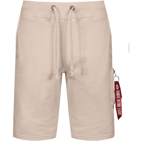 Alpha Herren Industries X-Fit Cargo vielseitige Shorts, Jet Stream White, 56 von ALPHA INDUSTRIES