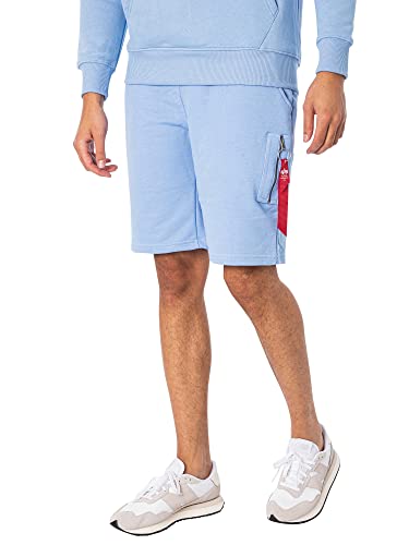 Alpha Herren Industries X-Fit Cargo vielseitige Shorts, Light Blue, L von ALPHA INDUSTRIES