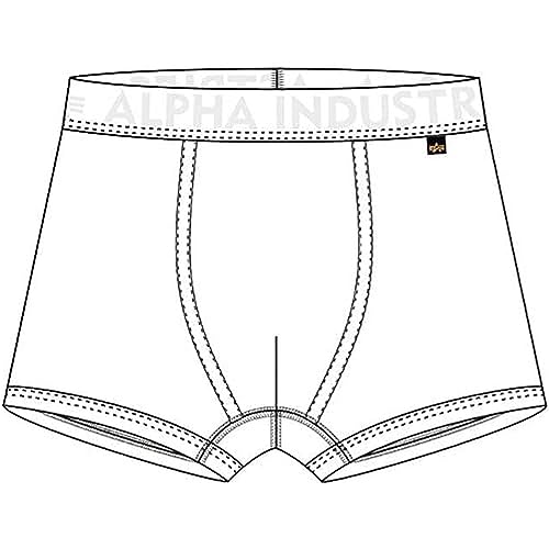 Alpha Industries AI Tape Underwear 2 Pack Unterwäsche für Herren All White von ALPHA INDUSTRIES