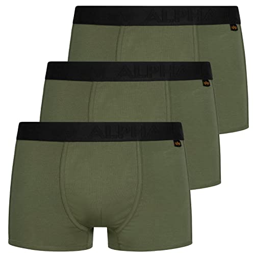 Alpha Industries AI Tape Underwear 3 Pack Unterwäsche für Herren Dark Green von Alpha Industries