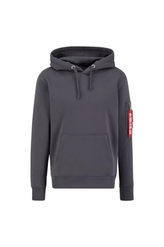 Alpha Industries Air Force Hoody Kapuzensweat für Herren Vintage Grey von ALPHA INDUSTRIES