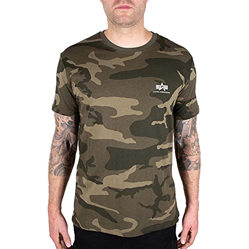 Alpha Industries Backprint T Camo T-Shirt für Herren Olive Camo von ALPHA INDUSTRIES