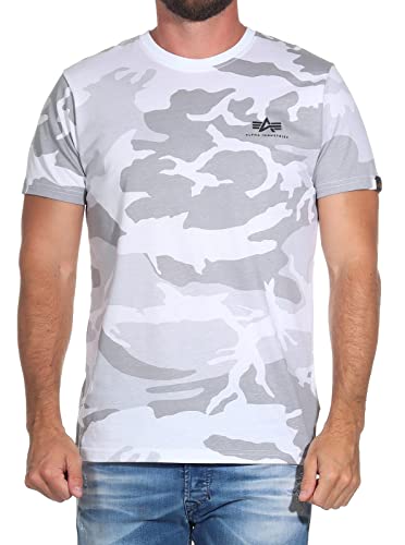 Alpha Industries Backprint T Camo T-Shirt für Herren White Camo von ALPHA INDUSTRIES