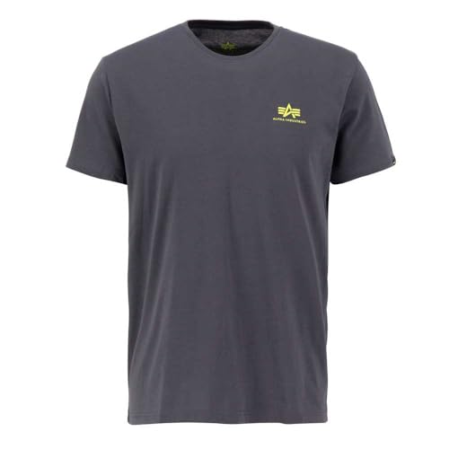 Alpha Industries Backprint T T-Shirt für Herren Vintage Grey von ALPHA INDUSTRIES