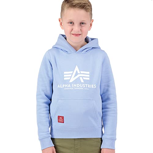 Alpha Industries Basic Hoody Kids/Teens Kapuzensweat für Kids und Teens Light Blue von ALPHA INDUSTRIES