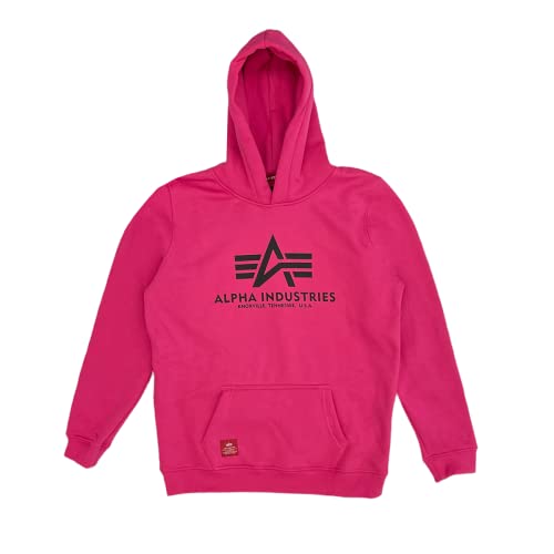 Alpha Industries Basic Hoody Kids/Teens Kapuzensweat für Kids und Teens Magenta von ALPHA INDUSTRIES