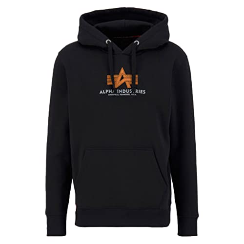 Alpha Industries Basic Hoody Rubber für Herren Black von ALPHA INDUSTRIES